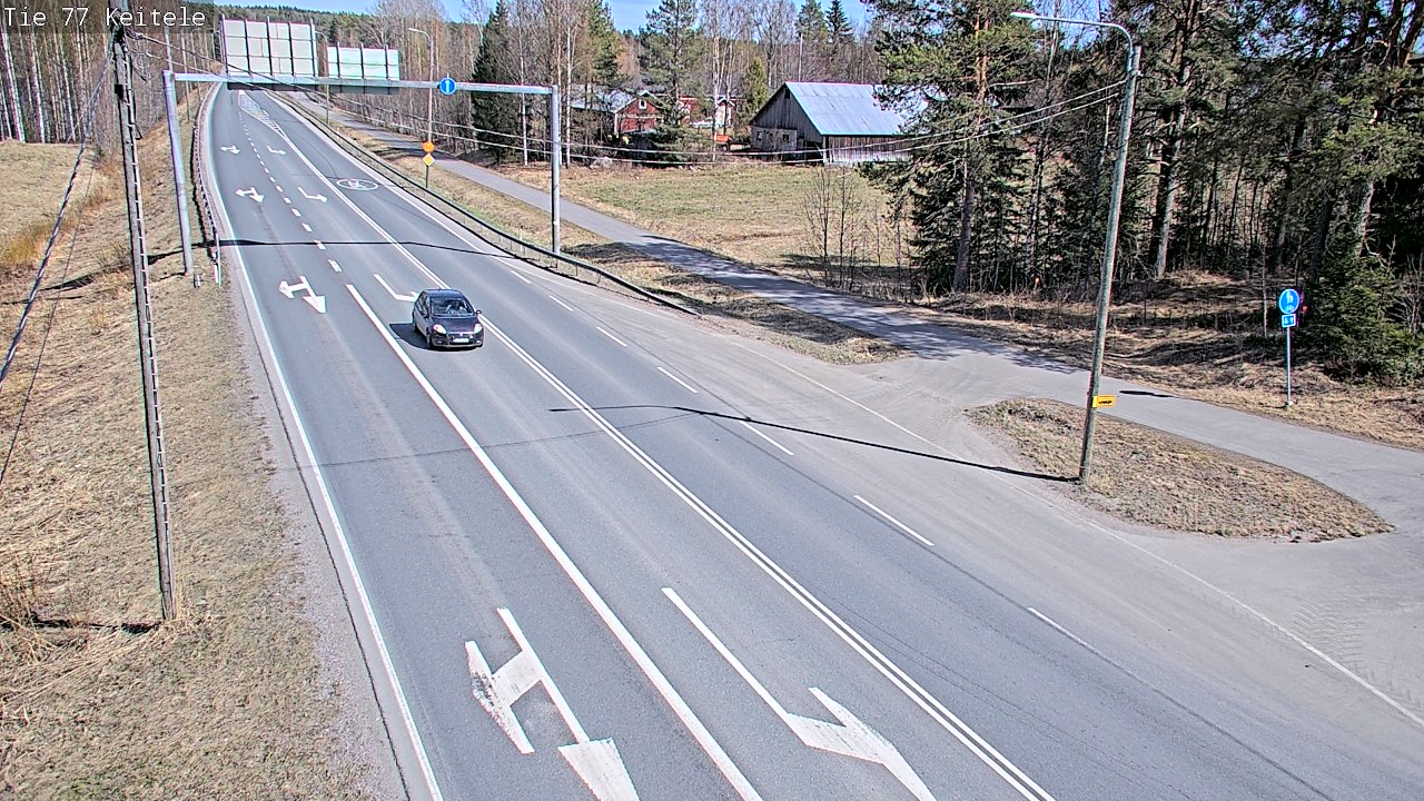 Weather Camera Image Road 77 Keitele, Keitele, Pohjois-Savo
