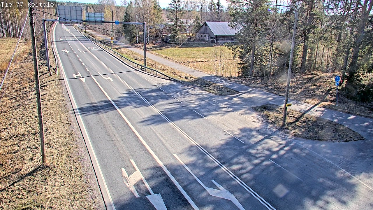 Weather Camera Image Road 77 Keitele, Keitele, Pohjois-Savo