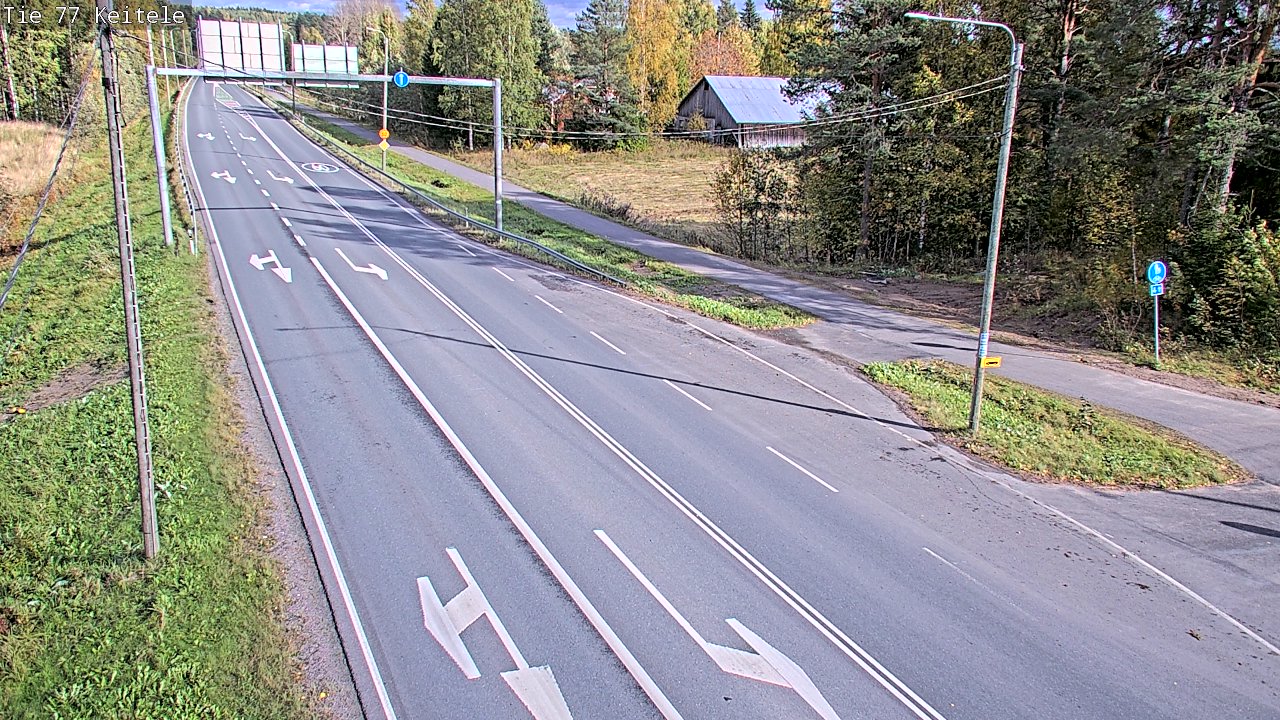Weather Camera Image Road 77 Keitele, Keitele, Pohjois-Savo