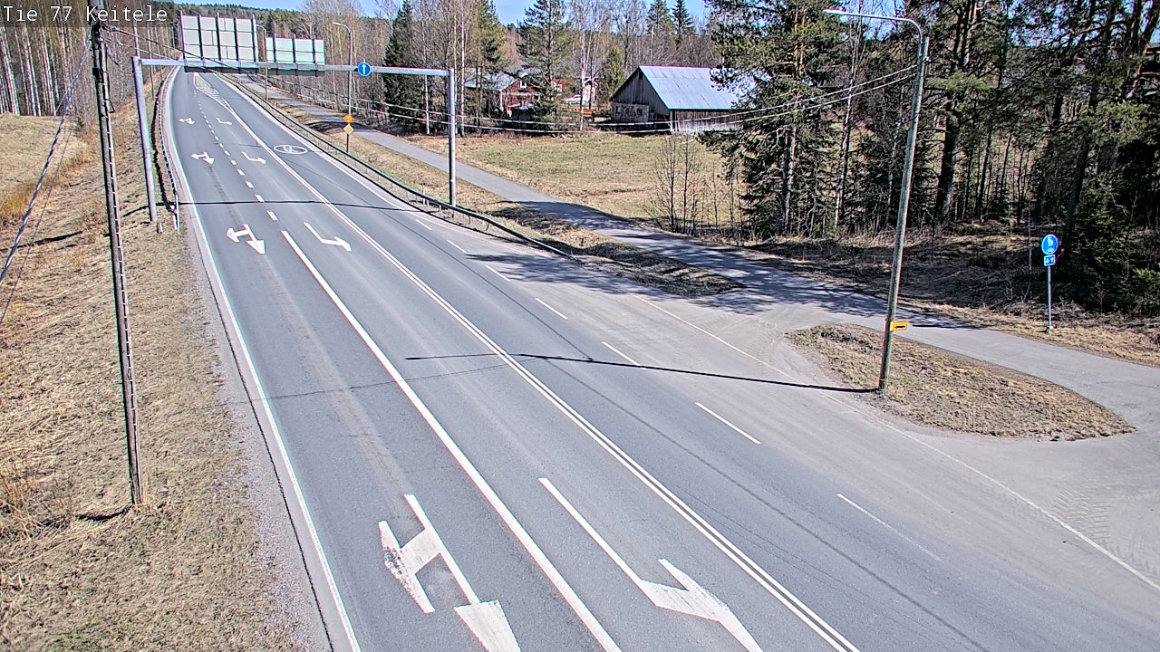 Weather Camera Image Road 77 Keitele, Keitele, Pohjois-Savo