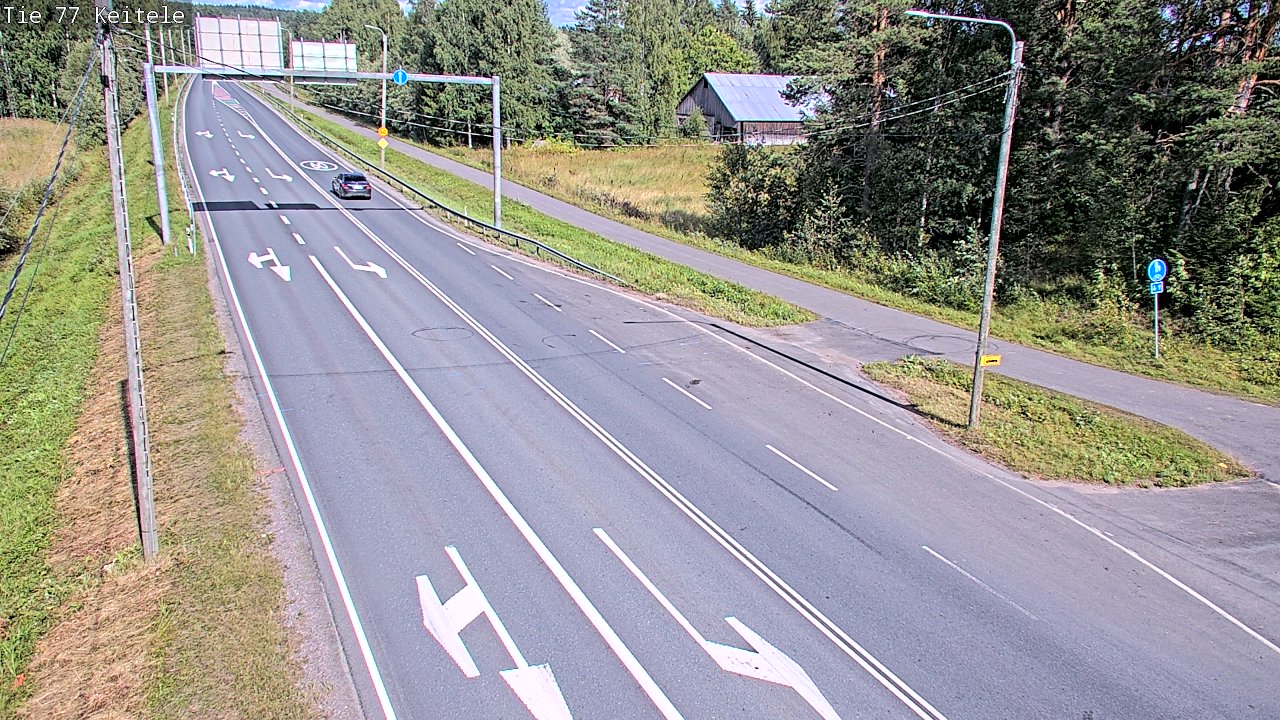 Weather Camera Image Road 77 Keitele, Keitele, Pohjois-Savo