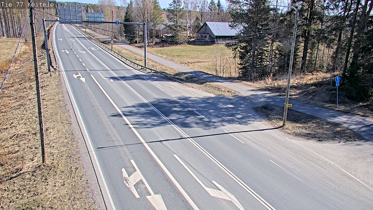 Weather Camera Image Road 77 Keitele, Keitele, Pohjois-Savo