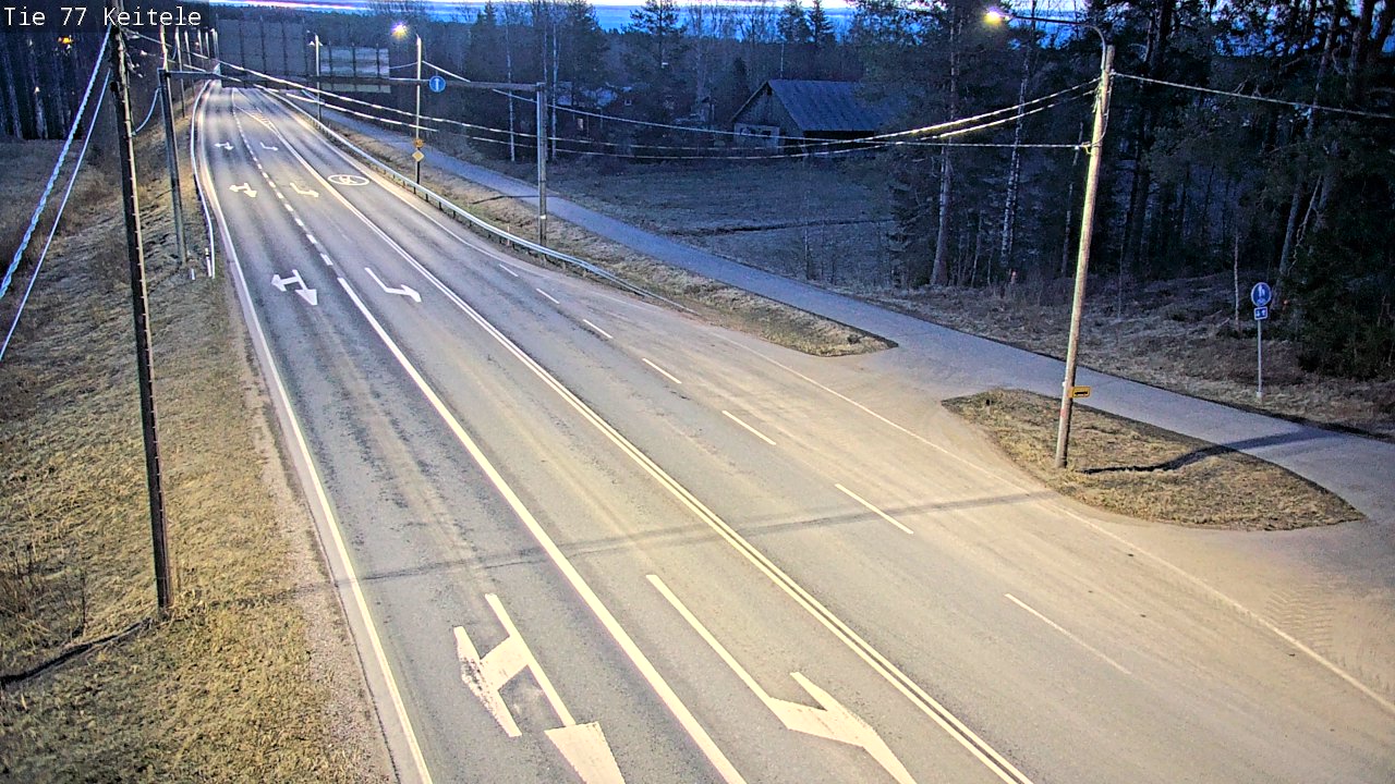 Weather Camera Image Väg 77 Keitele, Keitele, Pohjois-Savo