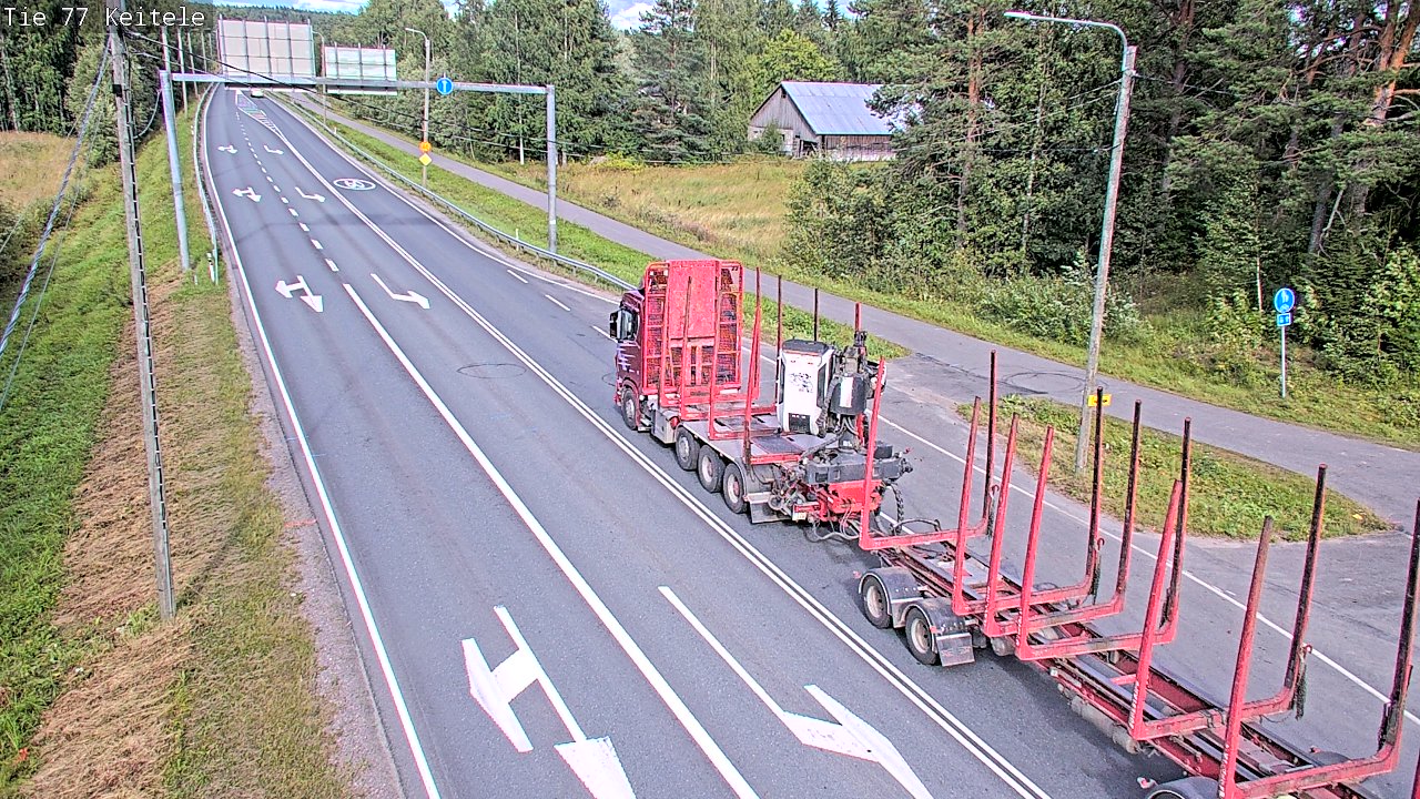 Weather Camera Image Road 77 Keitele, Keitele, Pohjois-Savo