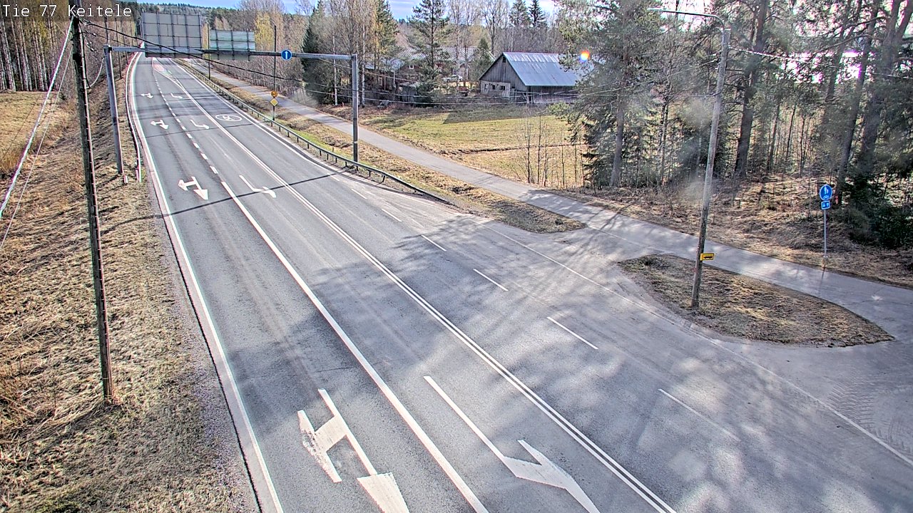 Weather Camera Image Road 77 Keitele, Keitele, Pohjois-Savo
