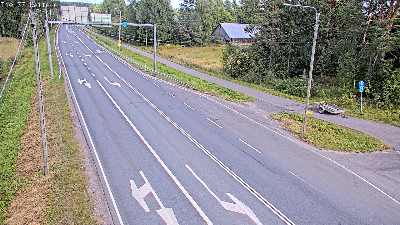Weather Camera Image Road 77 Keitele, Keitele, Pohjois-Savo