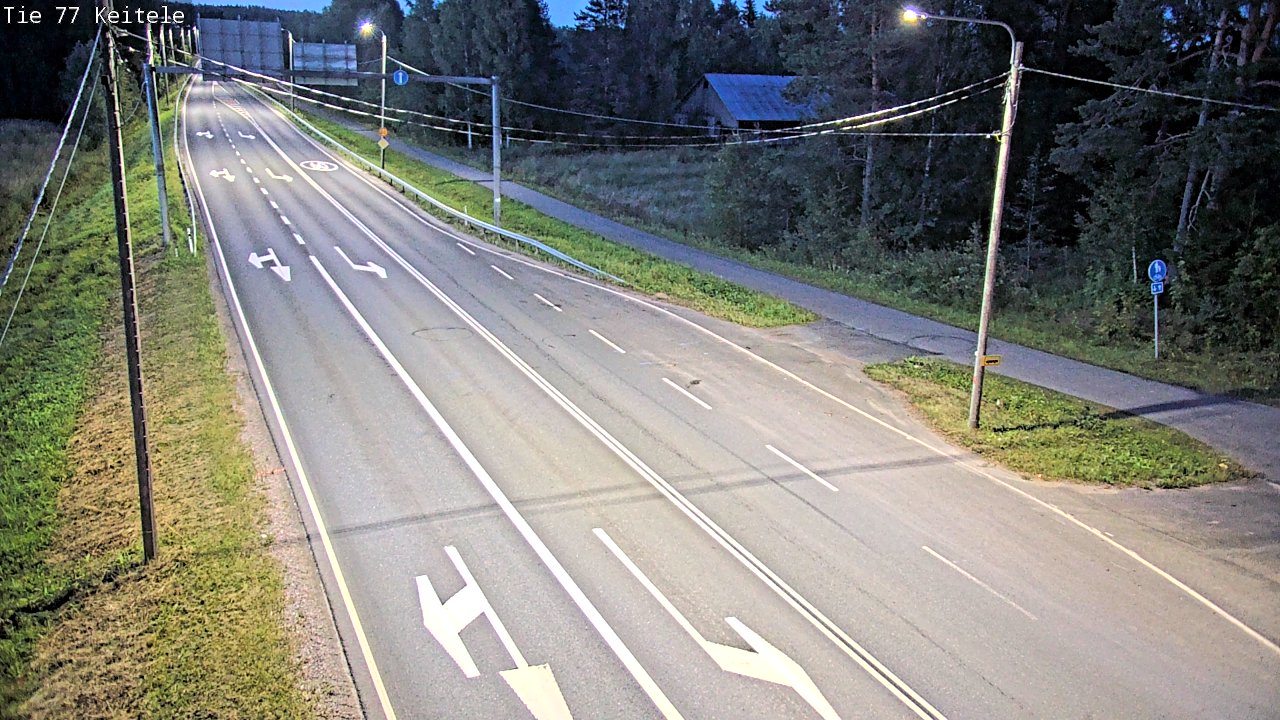 Weather Camera Image Road 77 Keitele, Keitele, Pohjois-Savo