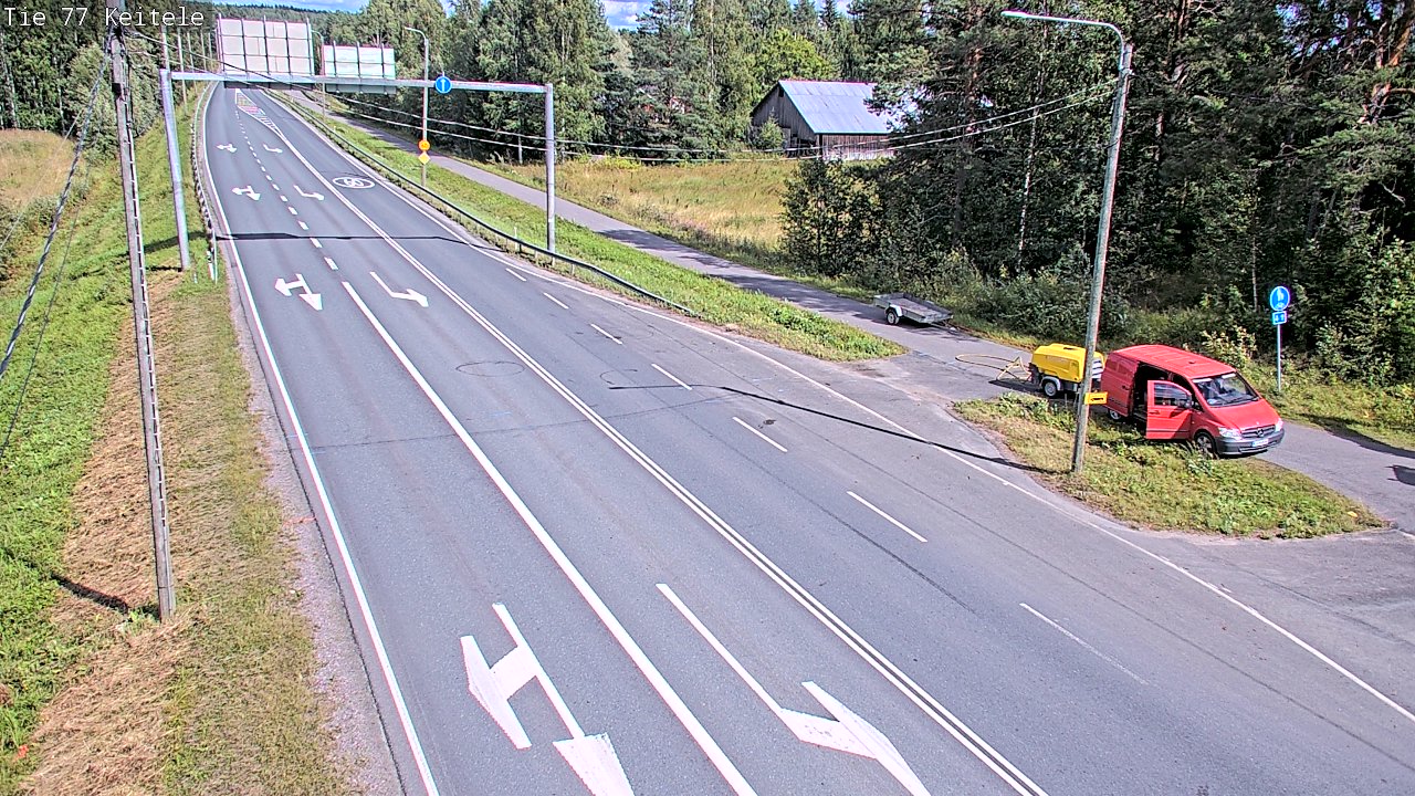 Weather Camera Image Road 77 Keitele, Keitele, Pohjois-Savo