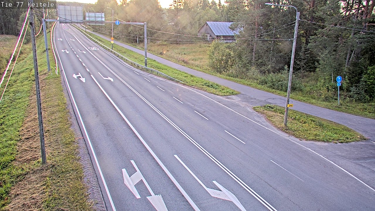 Weather Camera Image Road 77 Keitele, Keitele, Pohjois-Savo