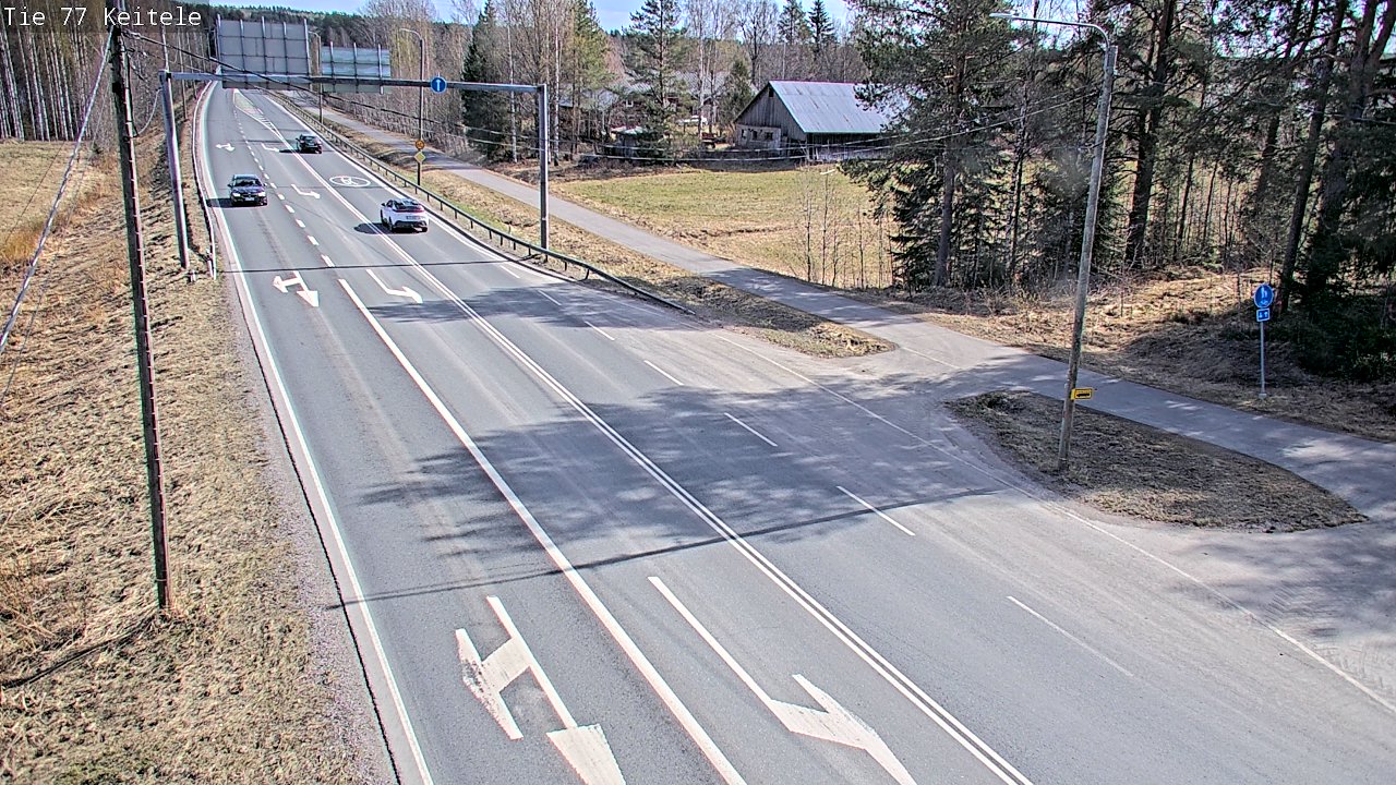 Weather Camera Image Road 77 Keitele, Keitele, Pohjois-Savo