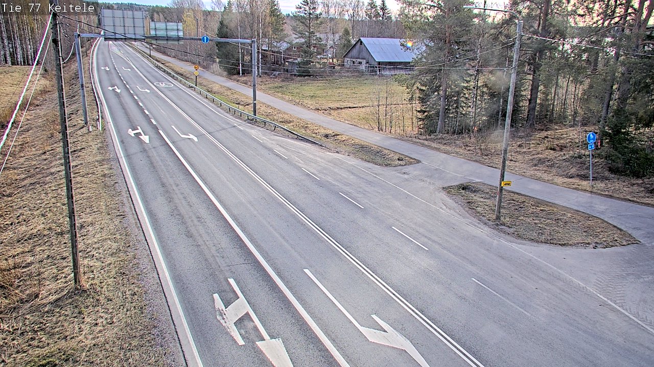 Weather Camera Image Road 77 Keitele, Keitele, Pohjois-Savo