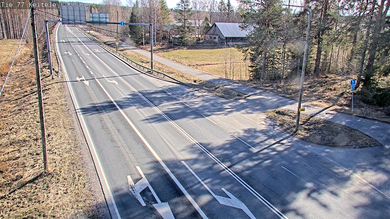 Weather Camera Image Väg 77 Keitele, Keitele, Pohjois-Savo