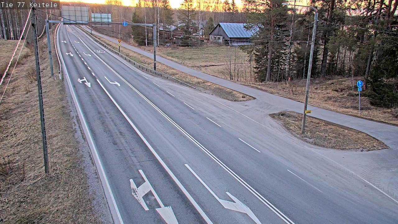 Weather Camera Image Road 77 Keitele, Keitele, Pohjois-Savo