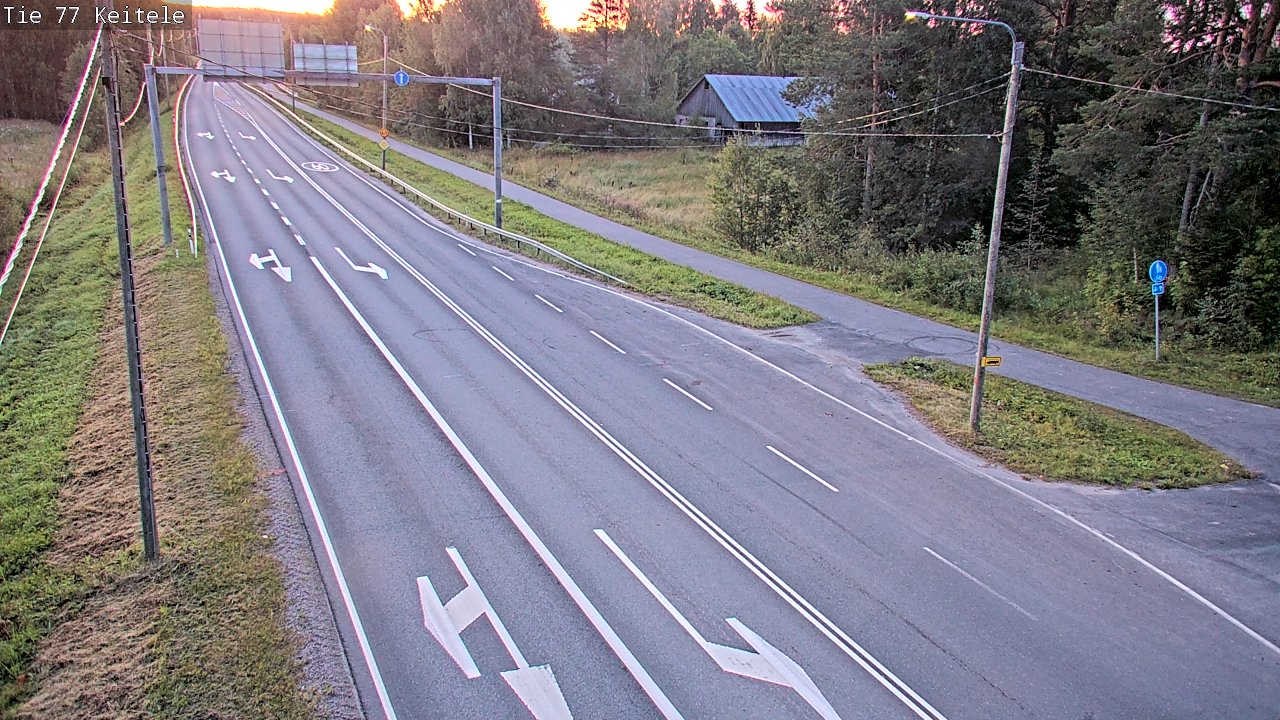 Weather Camera Image Road 77 Keitele, Keitele, Pohjois-Savo