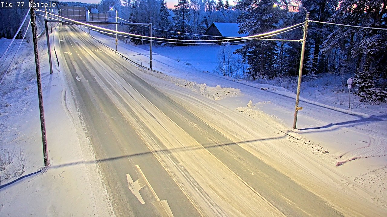 Weather Camera Image Road 77 Keitele, Keitele, Pohjois-Savo