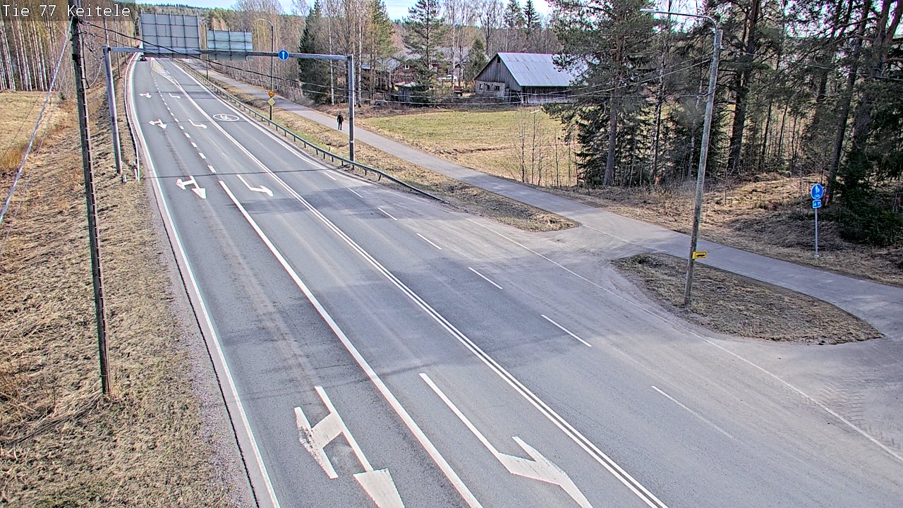 Weather Camera Image Road 77 Keitele, Keitele, Pohjois-Savo