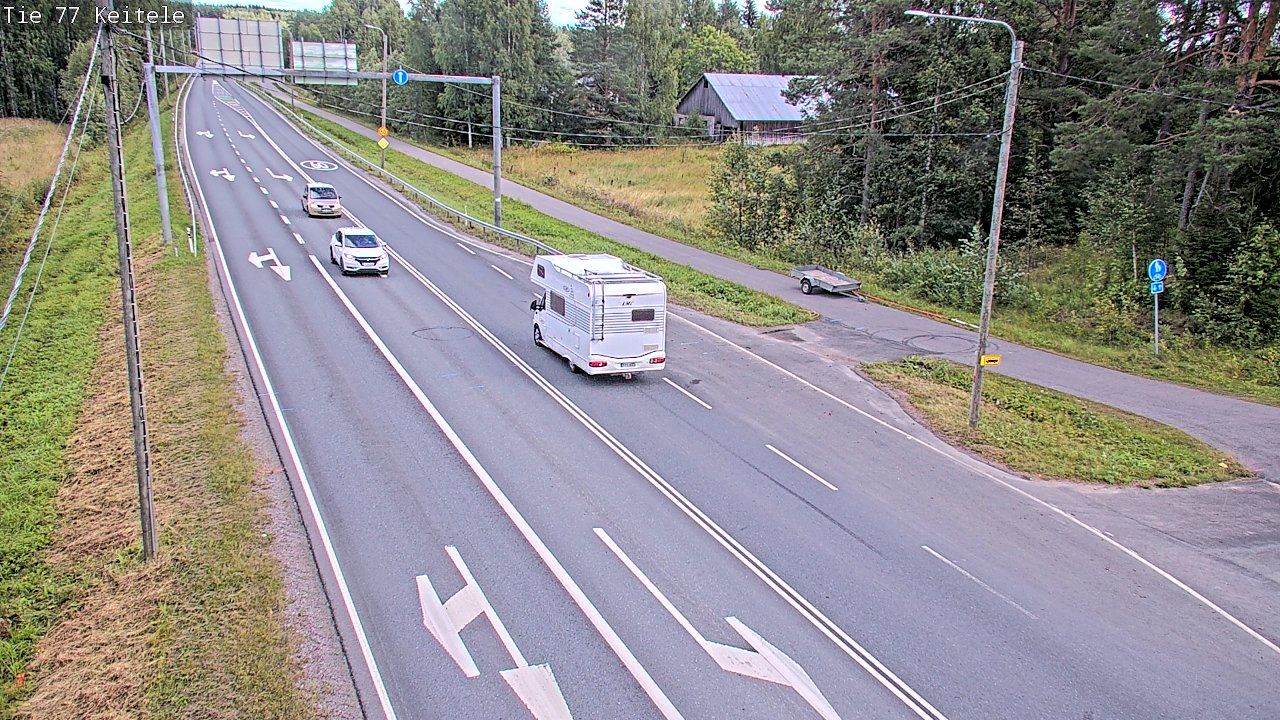 Weather Camera Image Road 77 Keitele, Keitele, Pohjois-Savo
