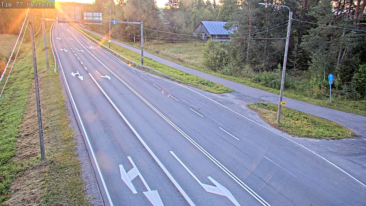 Weather Camera Image Road 77 Keitele, Keitele, Pohjois-Savo