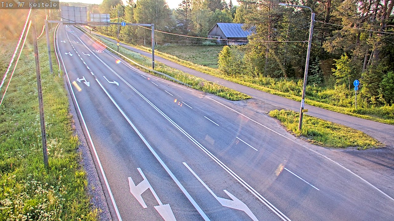 Weather Camera Image Road 77 Keitele, Keitele, Pohjois-Savo