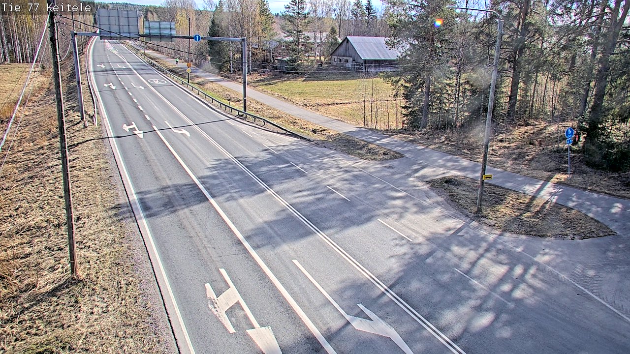 Weather Camera Image Road 77 Keitele, Keitele, Pohjois-Savo