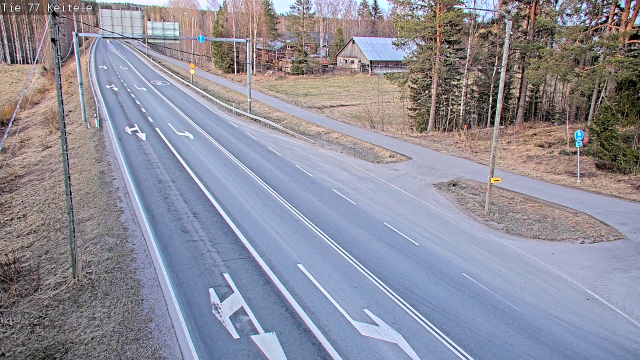 Weather Camera Image Väg 77 Keitele, Keitele, Pohjois-Savo