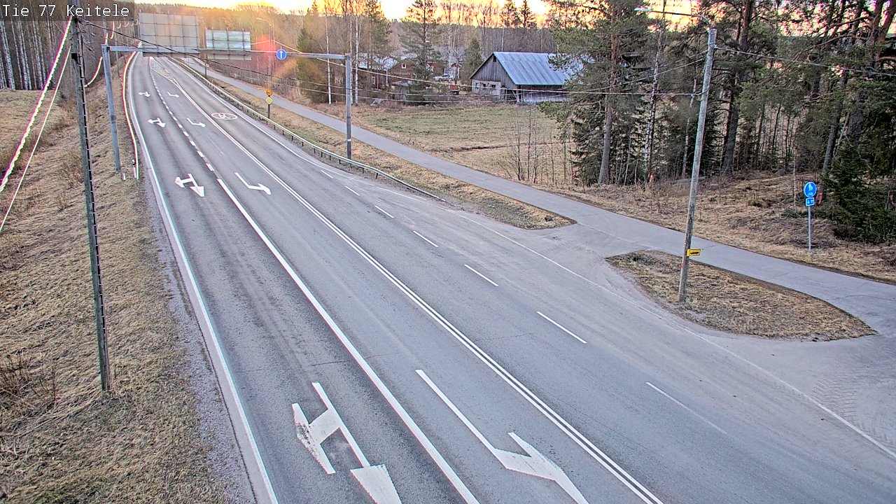 Weather Camera Image Road 77 Keitele, Keitele, Pohjois-Savo