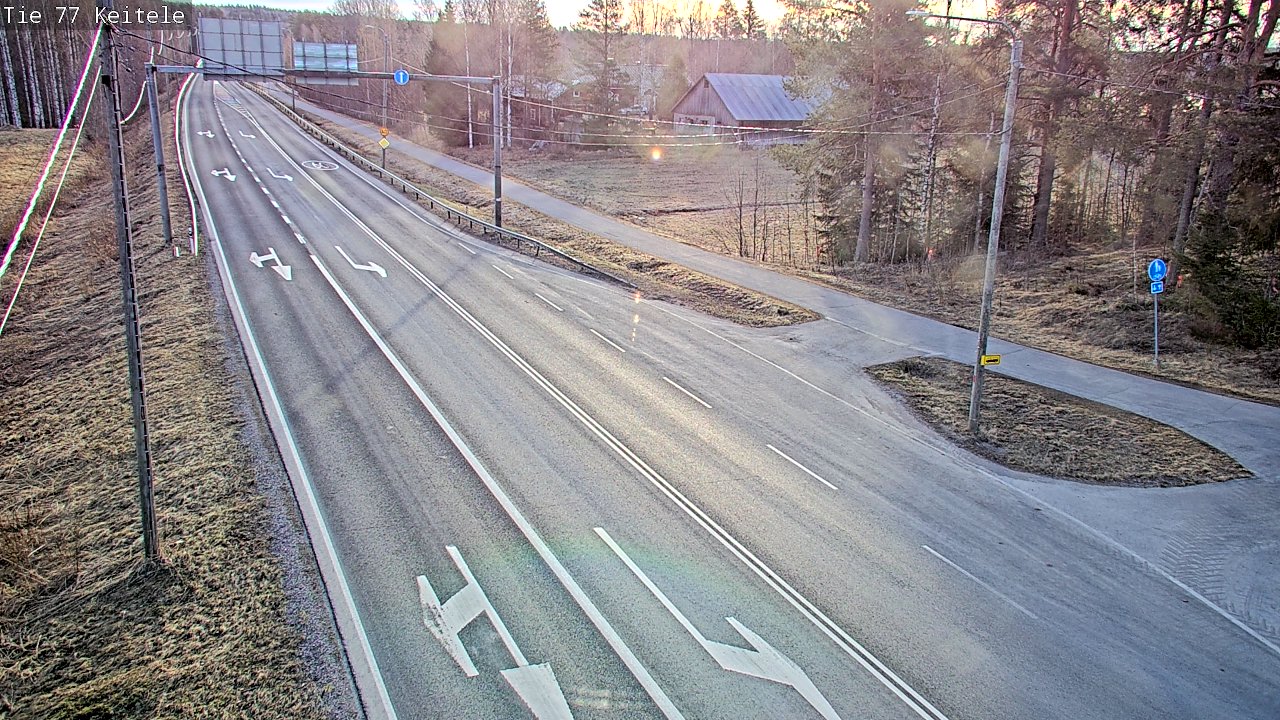 Weather Camera Image Väg 77 Keitele, Keitele, Pohjois-Savo