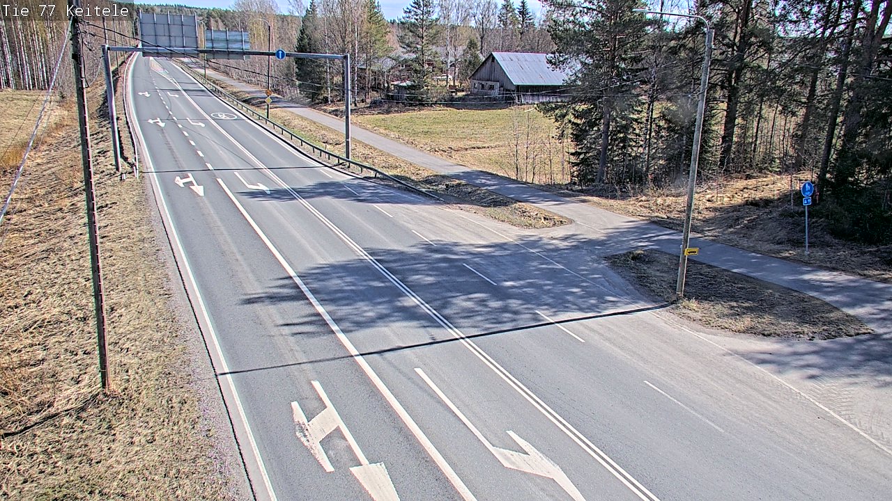Weather Camera Image Road 77 Keitele, Keitele, Pohjois-Savo