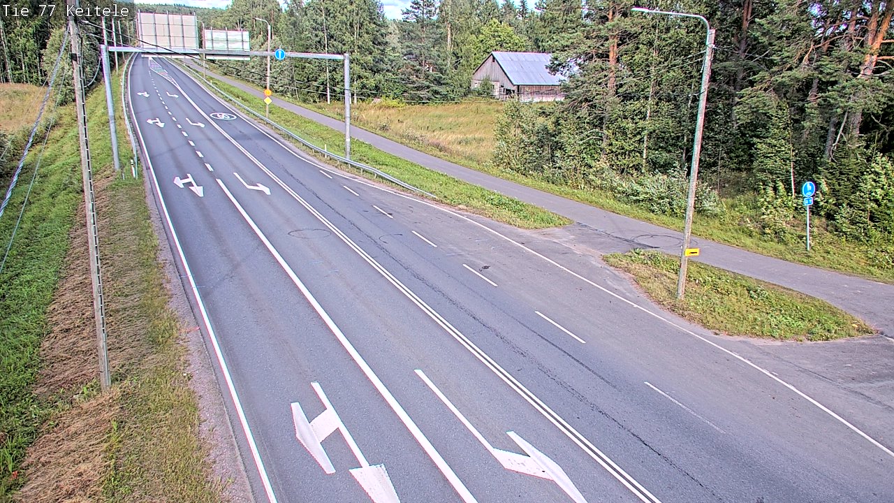 Weather Camera Image Road 77 Keitele, Keitele, Pohjois-Savo