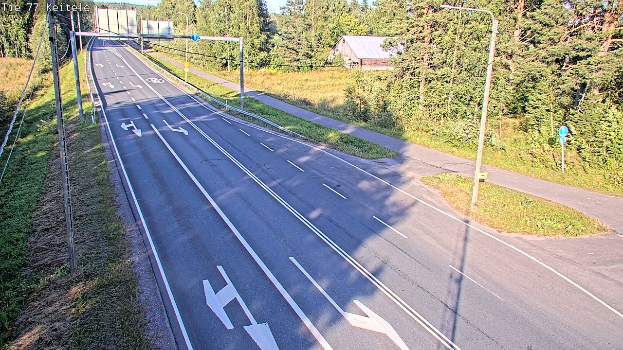 Weather Camera Image Road 77 Keitele, Keitele, Pohjois-Savo