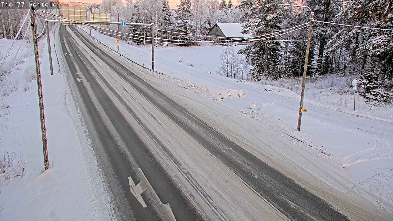 Weather Camera Image Väg 77 Keitele, Keitele, Pohjois-Savo