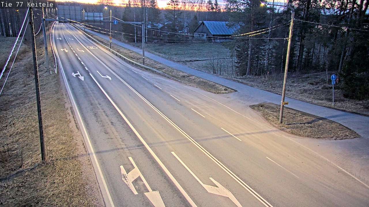 Weather Camera Image Road 77 Keitele, Keitele, Pohjois-Savo