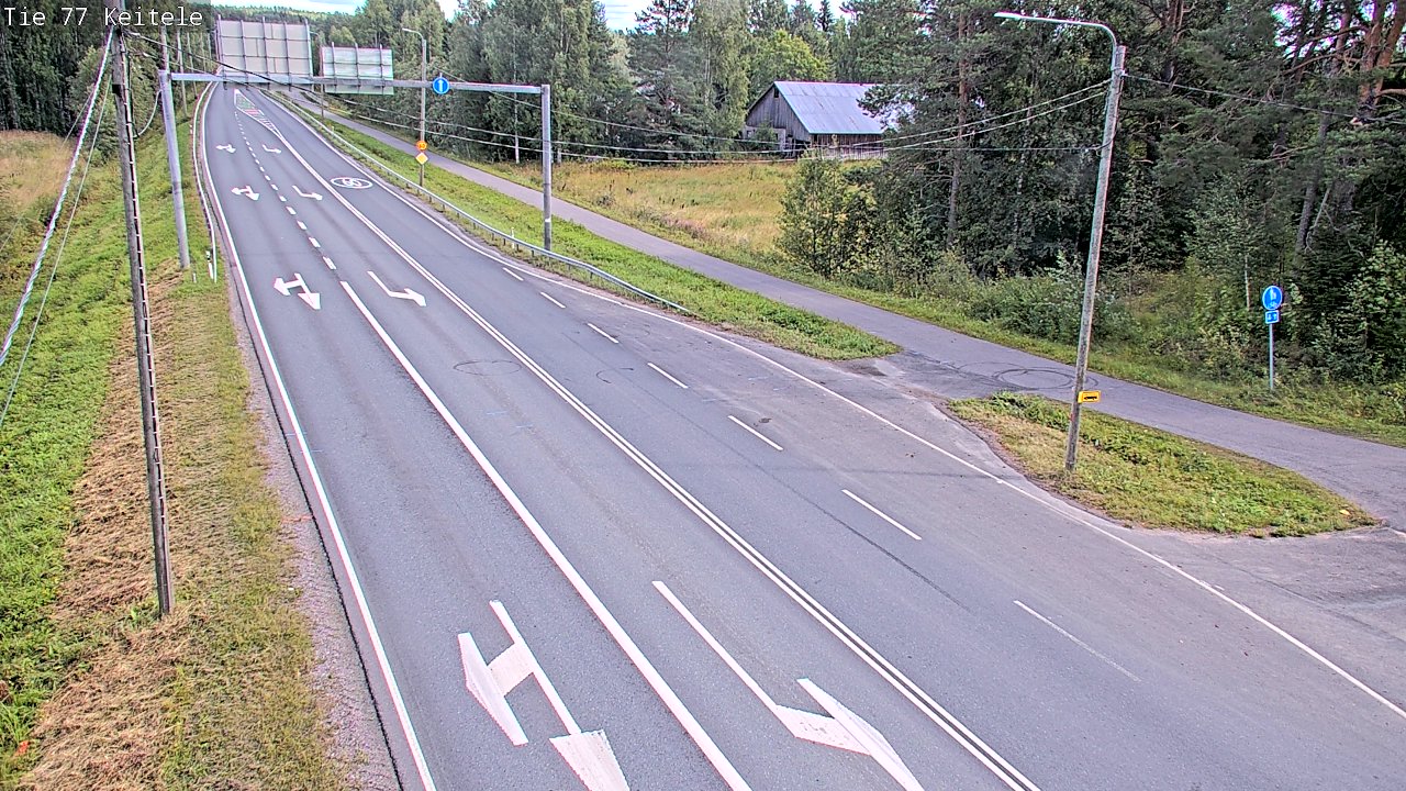 Weather Camera Image Road 77 Keitele, Keitele, Pohjois-Savo