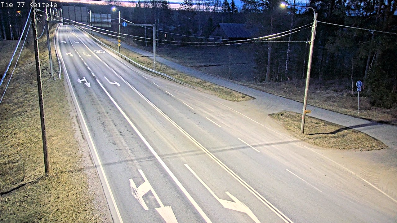 Weather Camera Image Road 77 Keitele, Keitele, Pohjois-Savo