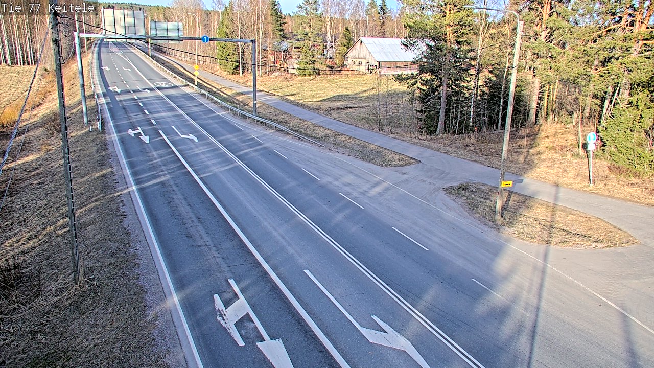 Weather Camera Image Väg 77 Keitele, Keitele, Pohjois-Savo