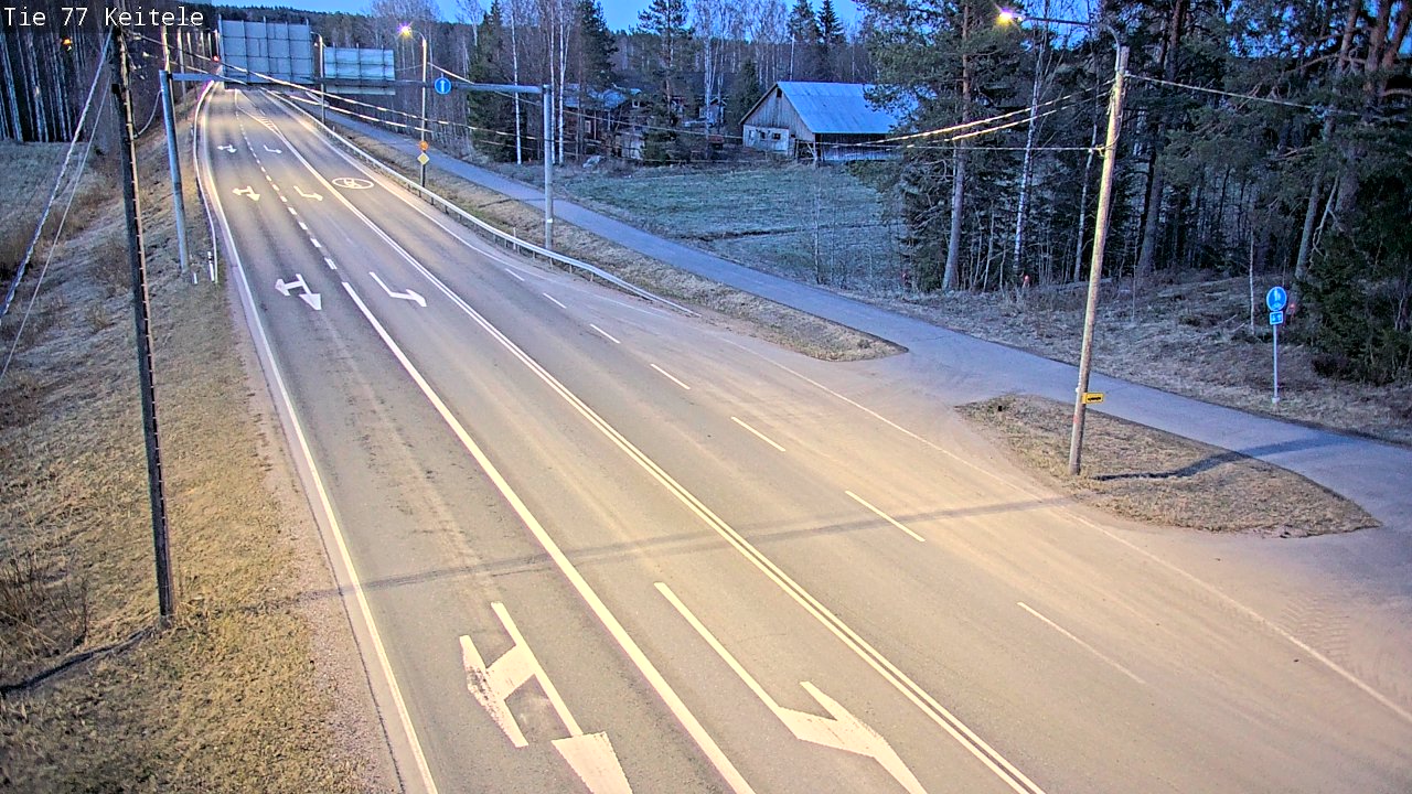 Weather Camera Image Väg 77 Keitele, Keitele, Pohjois-Savo