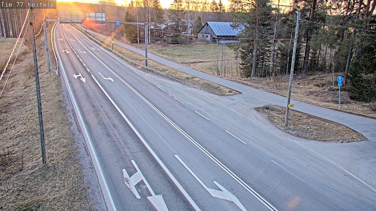 Weather Camera Image Road 77 Keitele, Keitele, Pohjois-Savo