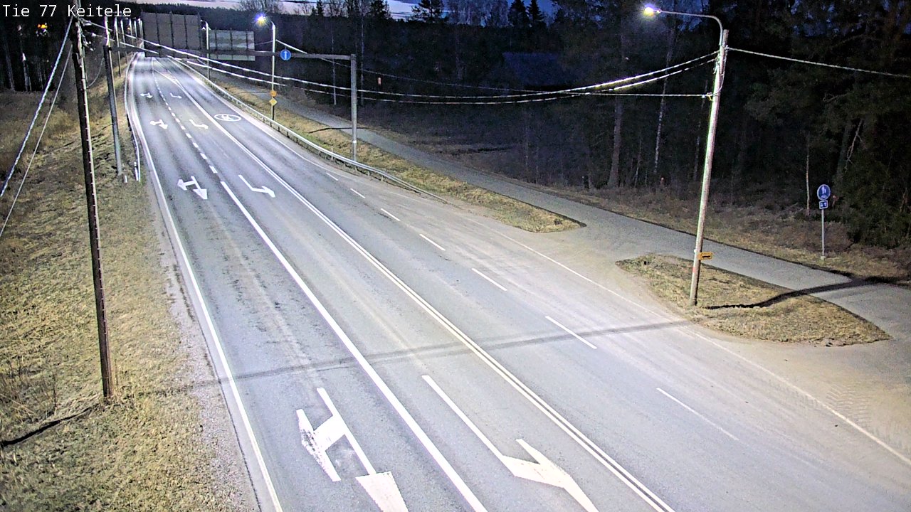 Weather Camera Image Road 77 Keitele, Keitele, Pohjois-Savo