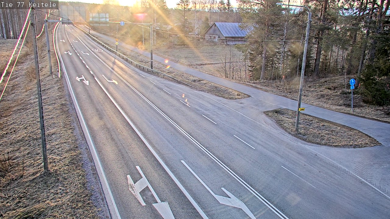 Weather Camera Image Väg 77 Keitele, Keitele, Pohjois-Savo