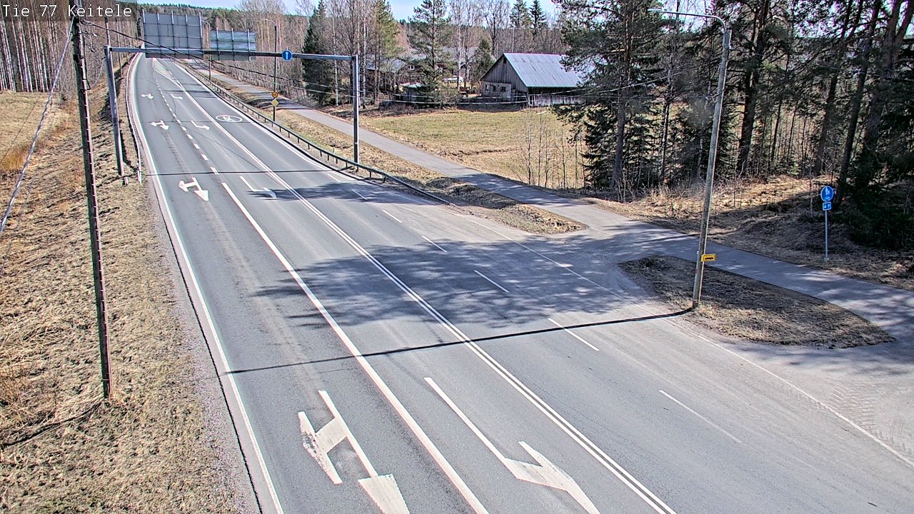 Weather Camera Image Väg 77 Keitele, Keitele, Pohjois-Savo