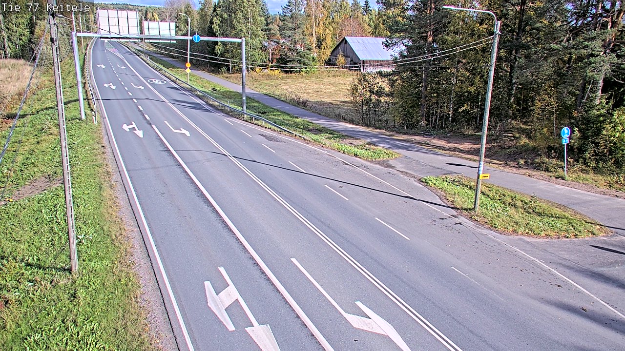 Weather Camera Image Road 77 Keitele, Keitele, Pohjois-Savo