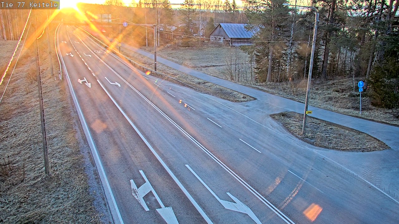 Weather Camera Image Väg 77 Keitele, Keitele, Pohjois-Savo