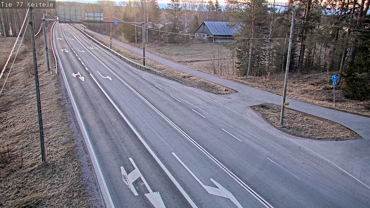Weather Camera Image Väg 77 Keitele, Keitele, Pohjois-Savo
