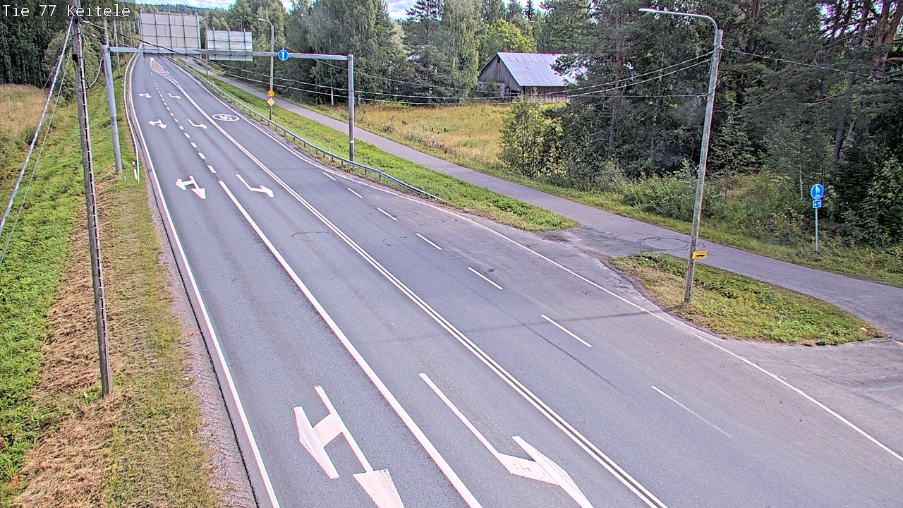 Weather Camera Image Road 77 Keitele, Keitele, Pohjois-Savo