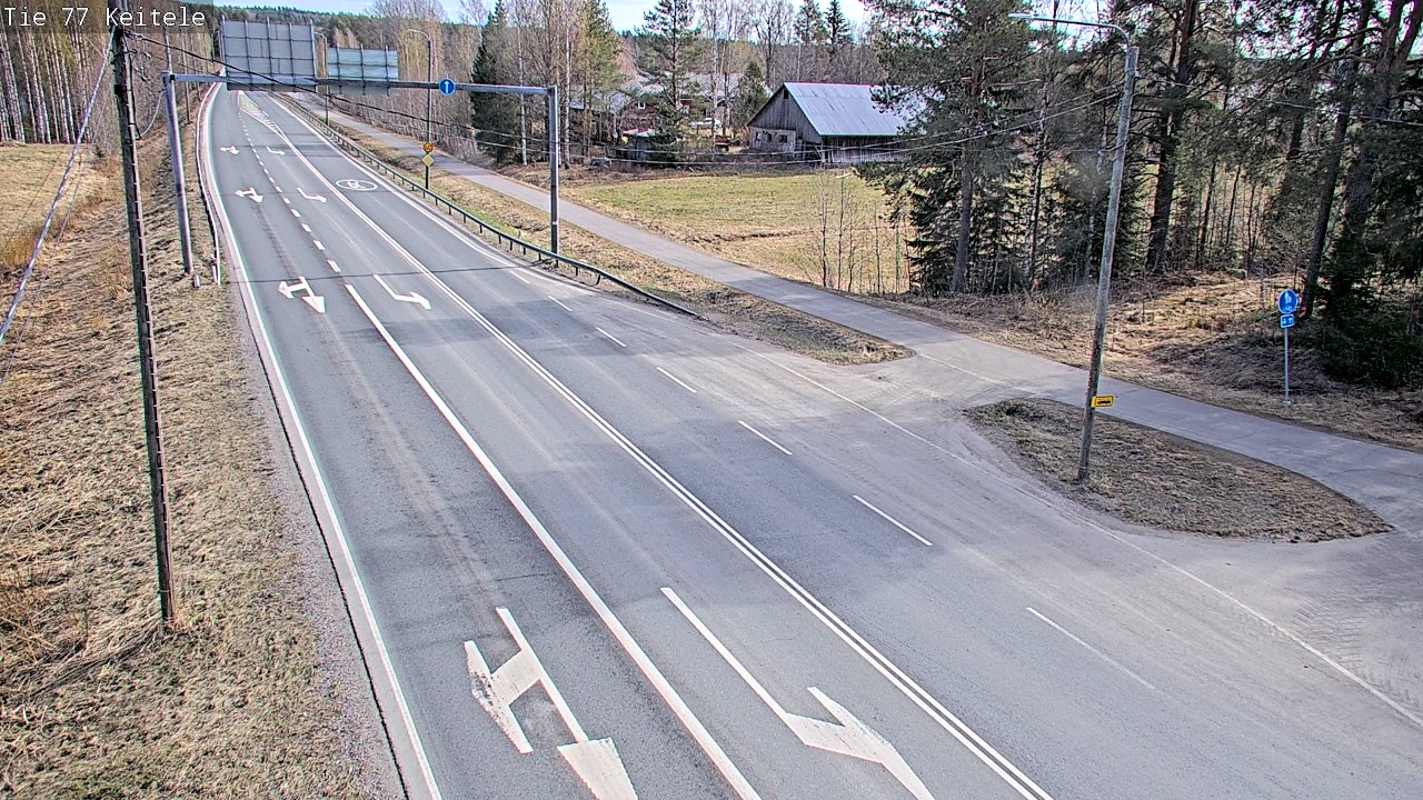 Weather Camera Image Road 77 Keitele, Keitele, Pohjois-Savo