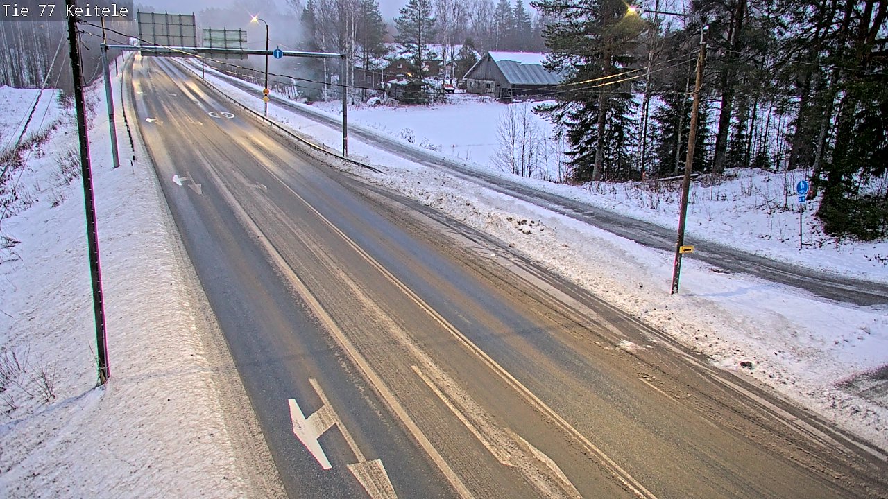 Weather Camera Image Väg 77 Keitele, Keitele, Pohjois-Savo