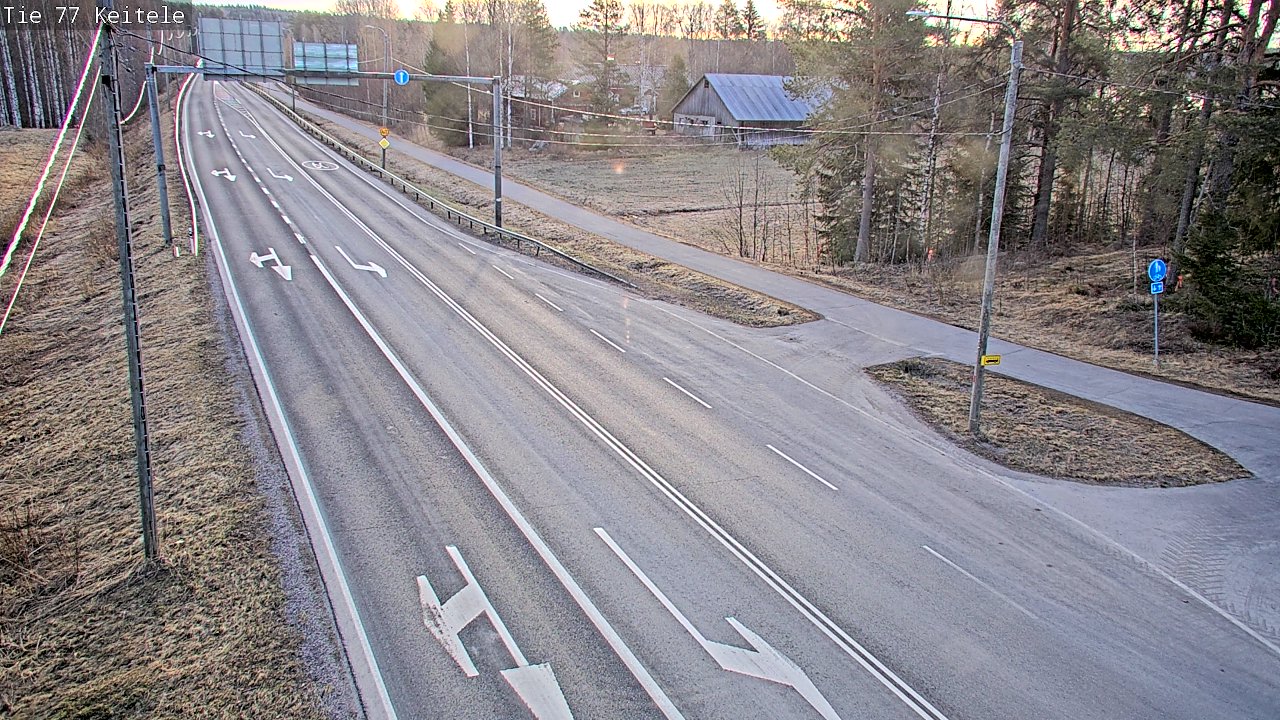 Weather Camera Image Väg 77 Keitele, Keitele, Pohjois-Savo