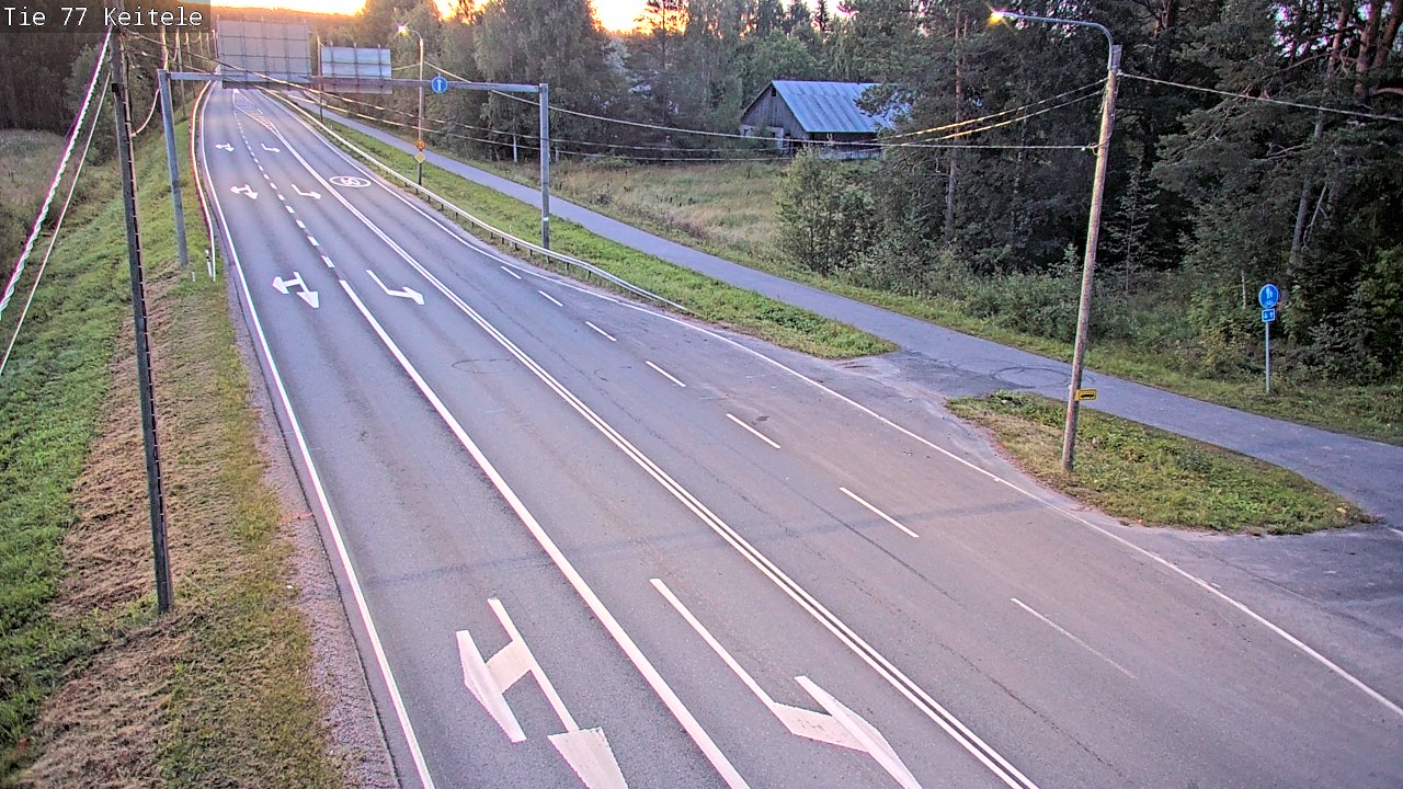 Weather Camera Image Road 77 Keitele, Keitele, Pohjois-Savo