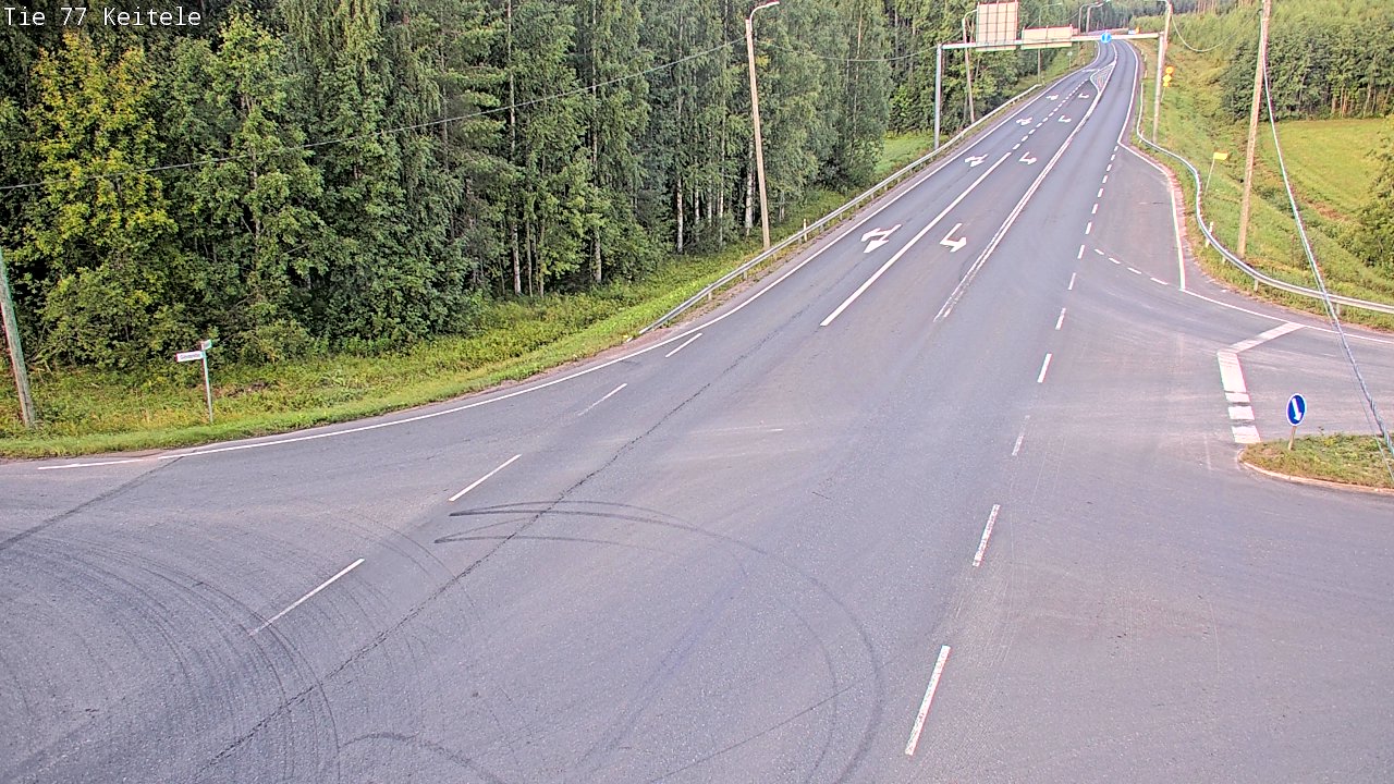 Weather Camera Image Väg 77 Keitele, Keitele, Pohjois-Savo