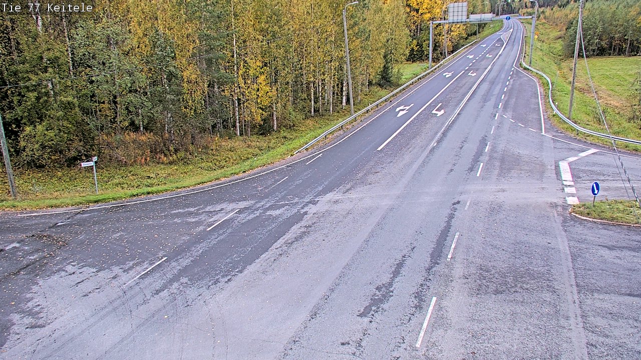 Weather Camera Image Road 77 Keitele, Keitele, Pohjois-Savo